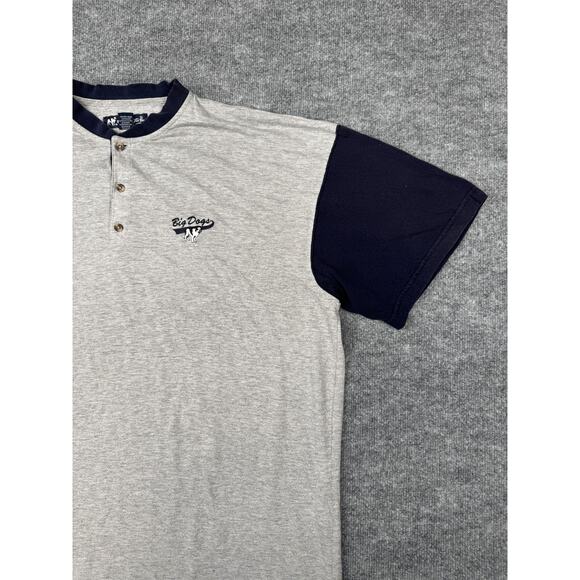 Vintage Big Dogs Two-Tone Henley Shirt 3X - Picture 9 of 13